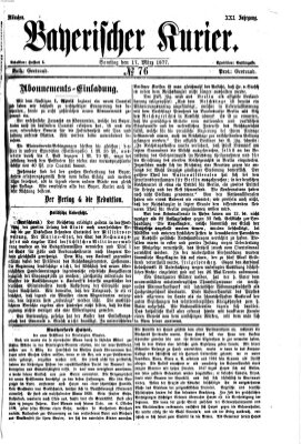 Bayerischer Kurier Samstag 17. März 1877