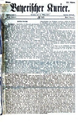 Bayerischer Kurier Samstag 24. März 1877