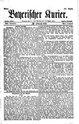 Bayerischer Kurier Montag 16. April 1877