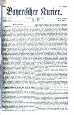 Bayerischer Kurier Dienstag 24. April 1877