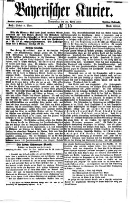 Bayerischer Kurier Donnerstag 26. April 1877