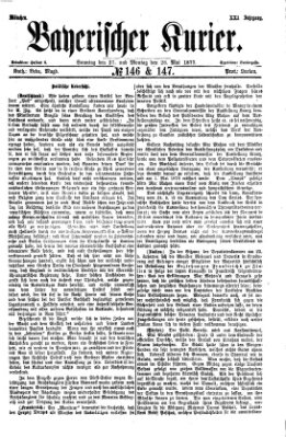 Bayerischer Kurier Sonntag 27. Mai 1877