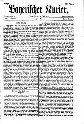 Bayerischer Kurier Donnerstag 5. Juli 1877