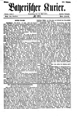 Bayerischer Kurier Donnerstag 12. Juli 1877