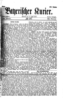 Bayerischer Kurier Mittwoch 18. Juli 1877