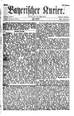 Bayerischer Kurier Samstag 28. Juli 1877