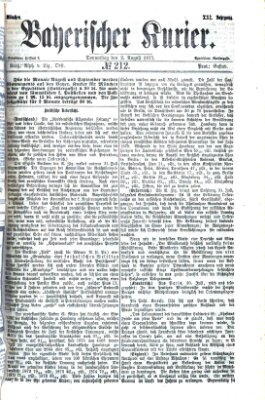 Bayerischer Kurier Donnerstag 2. August 1877