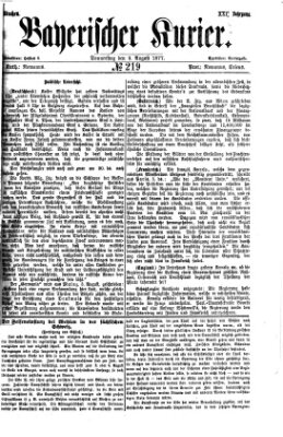 Bayerischer Kurier Donnerstag 9. August 1877