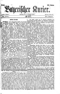 Bayerischer Kurier Samstag 18. August 1877