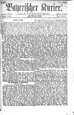 Bayerischer Kurier Montag 27. August 1877