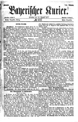 Bayerischer Kurier Dienstag 28. August 1877