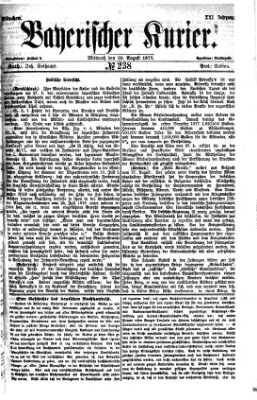 Bayerischer Kurier Mittwoch 29. August 1877