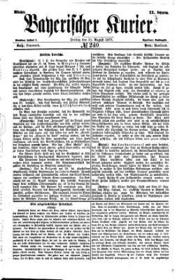 Bayerischer Kurier Freitag 31. August 1877