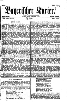 Bayerischer Kurier Dienstag 4. September 1877