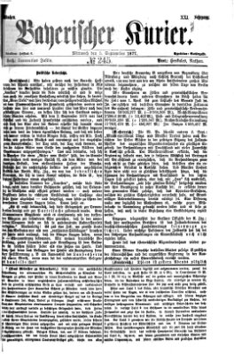 Bayerischer Kurier Mittwoch 5. September 1877