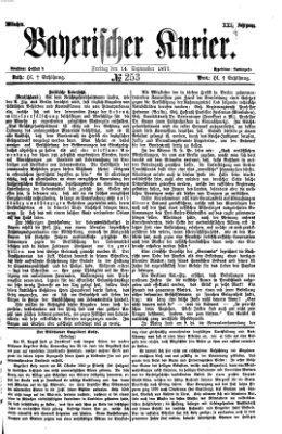 Bayerischer Kurier Freitag 14. September 1877