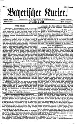 Bayerischer Kurier Sonntag 16. September 1877