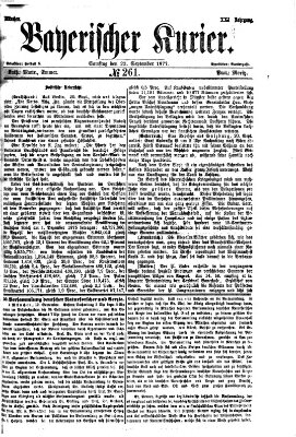 Bayerischer Kurier Samstag 22. September 1877