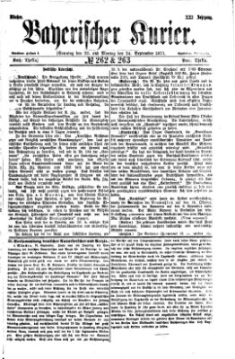 Bayerischer Kurier Montag 24. September 1877