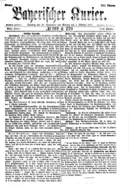 Bayerischer Kurier Sonntag 30. September 1877