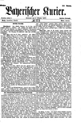 Bayerischer Kurier Mittwoch 3. Oktober 1877