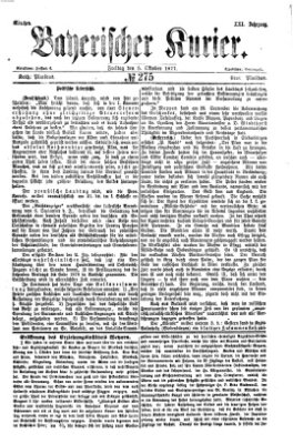 Bayerischer Kurier Freitag 5. Oktober 1877