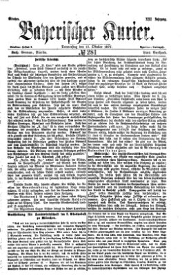 Bayerischer Kurier Donnerstag 11. Oktober 1877