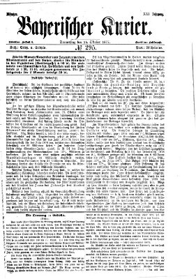 Bayerischer Kurier Donnerstag 25. Oktober 1877