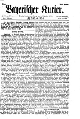 Bayerischer Kurier Sonntag 2. Dezember 1877