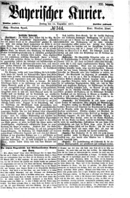 Bayerischer Kurier Freitag 14. Dezember 1877