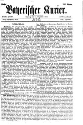 Bayerischer Kurier Samstag 15. Dezember 1877