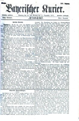 Bayerischer Kurier Montag 17. Dezember 1877