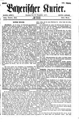 Bayerischer Kurier Samstag 22. Dezember 1877