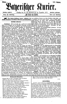 Bayerischer Kurier Mittwoch 26. Dezember 1877