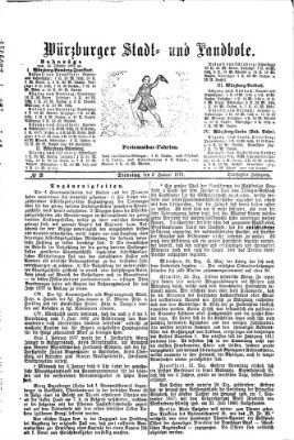 Würzburger Stadt- und Landbote Dienstag 2. Januar 1877