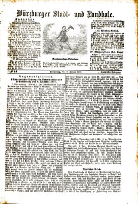 Würzburger Stadt- und Landbote Dienstag 16. Januar 1877