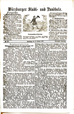 Würzburger Stadt- und Landbote Freitag 19. Januar 1877