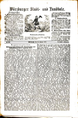 Würzburger Stadt- und Landbote Mittwoch 24. Januar 1877