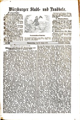 Würzburger Stadt- und Landbote Donnerstag 25. Januar 1877