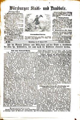 Würzburger Stadt- und Landbote Samstag 27. Januar 1877