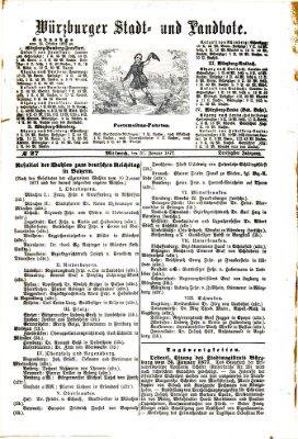 Würzburger Stadt- und Landbote Mittwoch 31. Januar 1877