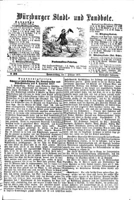 Würzburger Stadt- und Landbote Donnerstag 1. Februar 1877