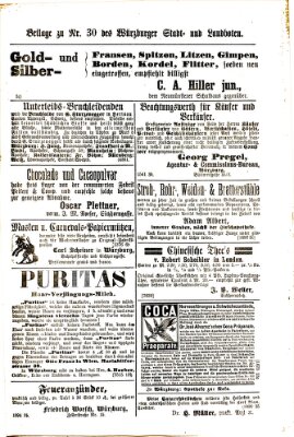 Würzburger Stadt- und Landbote Samstag 3. Februar 1877