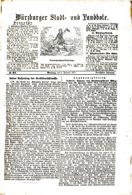 Würzburger Stadt- und Landbote Montag 5. Februar 1877