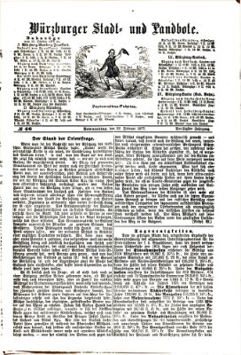 Würzburger Stadt- und Landbote Donnerstag 22. Februar 1877