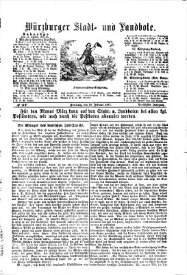 Würzburger Stadt- und Landbote Freitag 23. Februar 1877