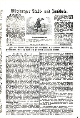 Würzburger Stadt- und Landbote Montag 26. Februar 1877