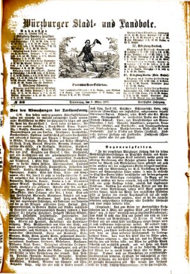 Würzburger Stadt- und Landbote Dienstag 6. März 1877