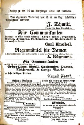 Würzburger Stadt- und Landbote Dienstag 6. März 1877