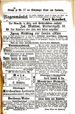 Würzburger Stadt- und Landbote Mittwoch 7. März 1877